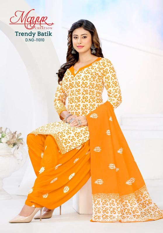 Mayur creation trendy batik vol- 11 dress materials wholesale in bangalore